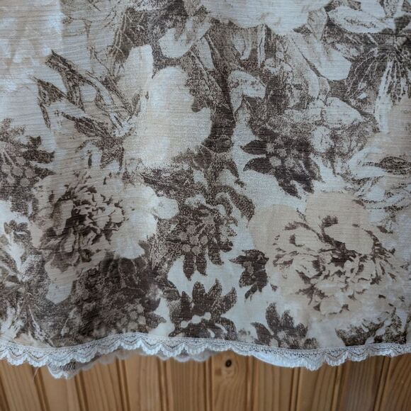 Apostrophe Boho Peasant Floral Cream Top Size 16/18 - Picture 6 of 9